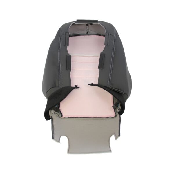 dodge-charger-leather-2011-2014-black-white-stitching-driver-or-passenger-top-inside-out-view-oem-replacement-seat-cover Dodge Charger SRT8 2011-2014 | OEM-Replacement Seat Cover