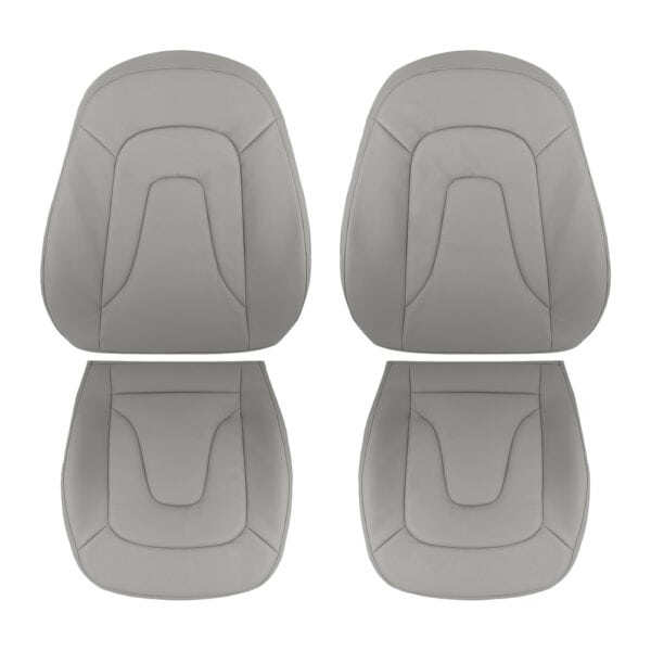 Audi A4 cuero 2009-2012 cardamomo beige conductor y pasajero parte superior e inferior funda de asiento de repuesto OEM Audi A4 2009-2016 | Funda de asiento de repuesto OEM