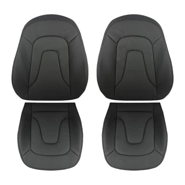 Audi A4 cuero 2009-2016 negro conductor y pasajero parte superior e inferior recambio OEM funda de asiento Audi A4 2009-2016 | Funda de asiento de repuesto OEM