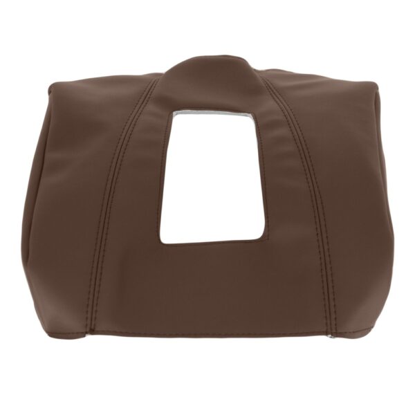 cadillac-escalade-perforated-leather-2015-2020-kona-brown-front-center-console-oem-replacement-seat-cover Cadillac Escalade 2015-2020 | OEM-Replacement Center Console Cover