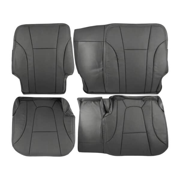 chevrolet-trailblazer-cuir-2002-2004-étain-foncé-arrière-conducteur-et-passager-top-et-bottom-oem-remplacement-de-siège Chevrolet Trailblazer 2002-2004 - Housse de siège de remplacement OEM