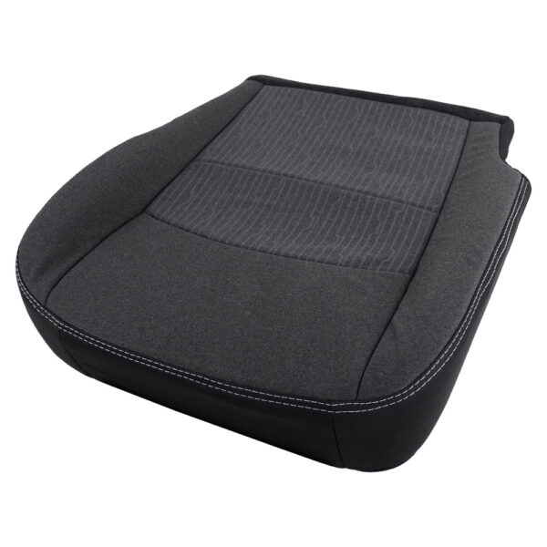 dodge-ram-1500-cloth-2019-2024-global-black-driver-bottom-oem-replacement-seat-cover (2) Dodge Ram 2500 2019-2024 | Housse de siège de remplacement OEM (Tissu)
