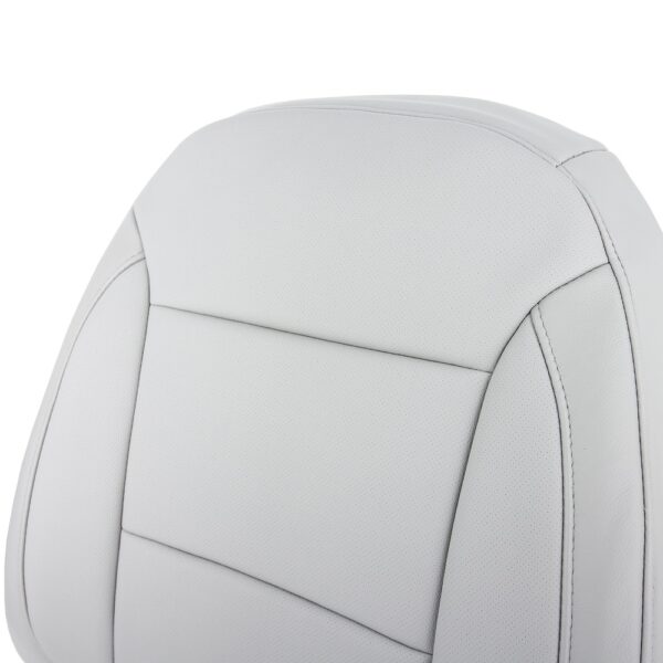 gmc-acadia-genuine-leather-perforated-2017-2023-light-ash-gray-driver-or-passenger-top-close-view-oem-replacement-seat-cover GMC Acadia 2017-2023 | Housse de siège de remplacement OEM