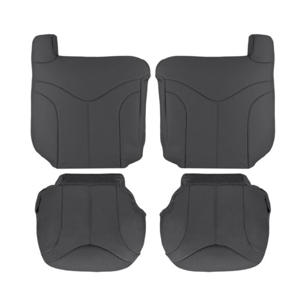gmc-sierra-cuir-1999-2002-dark-graphit-conducteur-et-passager-top-et-bottom-oem-replacement-seat-cover GMC Sierra 1999-2002 - Housse de siège de remplacement OEM