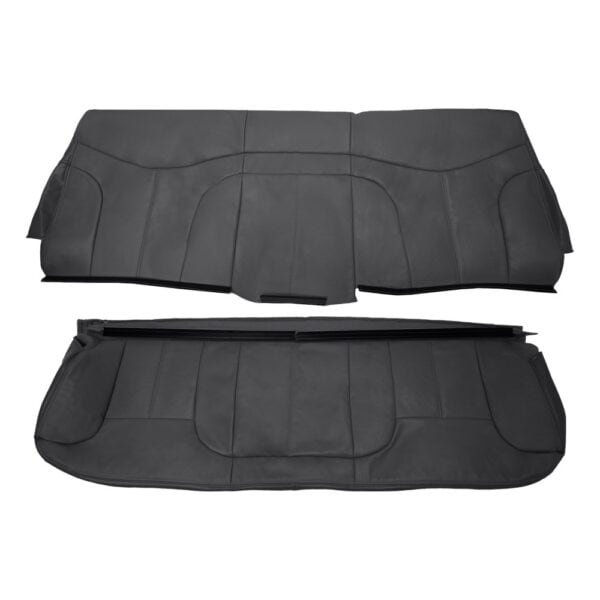 gmc-sierra-leather-1999-2002-dark-graphit-rear-bench-top-and-bottom-oem-replacement-seat-cover GMC Sierra 1999-2002 - Housse de siège de remplacement OEM