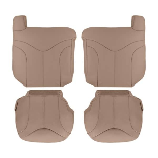 gmc-sierra-cuir-1999-2002-dark-oak-driver-and-passenger-top-and-bottom-oem-replacement-seat-cover GMC Sierra 1999-2002 - Housse de siège de remplacement OEM