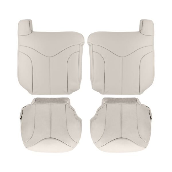 gmc-yukon-leather-2000-2002-shale-light-neutral-driver-and-passenger-top-and-bottom-oem-replacement-seat-cover GMC Yukon SLE 2000-2002 | OEM-Replacement Seat Cover