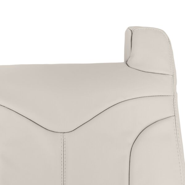 GMC Yukon, cuero, 2000-2002, color pizarra claro neutro, conductor o pasajero, vista superior cerrada, funda de asiento de repuesto OEM. GMC Yukon SLE 2000-2002 | Funda de asiento de repuesto OEM