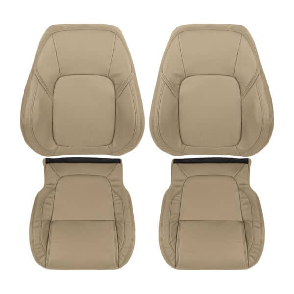 jaguar-xf-leather-2016-2020-latte-front-driver-and-passenger-top-and-bottom-oem-replacement-seat-cover. Jaguar XF 2016-2020 | Housse de siège de remplacement OEM