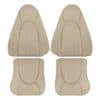 Jaguar XKR XK8 Cuero genuino 1997-2000 Color crema Conductor y pasajero Parte superior e inferior Recambio OEM Funda de asiento Jaguar XKR/XK8 1997-2000 | Funda de asiento de recambio OEM