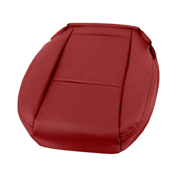 dodge-charger-2011-2015-perforated-leather-radar-red-driver-bottom-oem-replacement-seat-cover-3 Dodge Charger 2011-2015 | OEM-Replacement Seat Cover