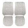 Ford Taurus Limited 2013-2019: fundas de asiento de repuesto OEM de cuero perforado en color Light Stone para los asientos del conductor y del acompañante (parte superior e inferior) Ford Taurus 2010-2019 | Funda de asiento de recambio OEM