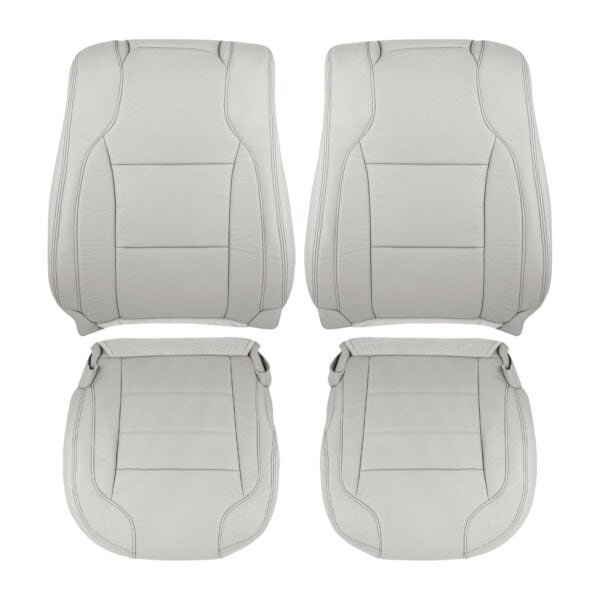 Ford Taurus Limited 2013-2019: fundas de asiento de repuesto OEM de cuero perforado en color Light Stone para los asientos del conductor y del acompañante (parte superior e inferior) Ford Taurus 2010-2019 | Funda de asiento de recambio OEM