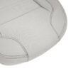 Ford Taurus Limited 2013-2019: funda de asiento de repuesto OEM de cuero perforado en color Light Stone para el asiento del conductor o del acompañante (vista de cerca de la parte inferior) Ford Taurus 2010-2019 | Funda de asiento de recambio OEM