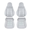 chevrolet-corvette-2005-2013-cuir perforé-titane-gris-conducteur-et-passager-top-and-bottom-oem-replacement-seat-cover Chevrolet Corvette 2005-2013 - Housse de siège de remplacement OEM