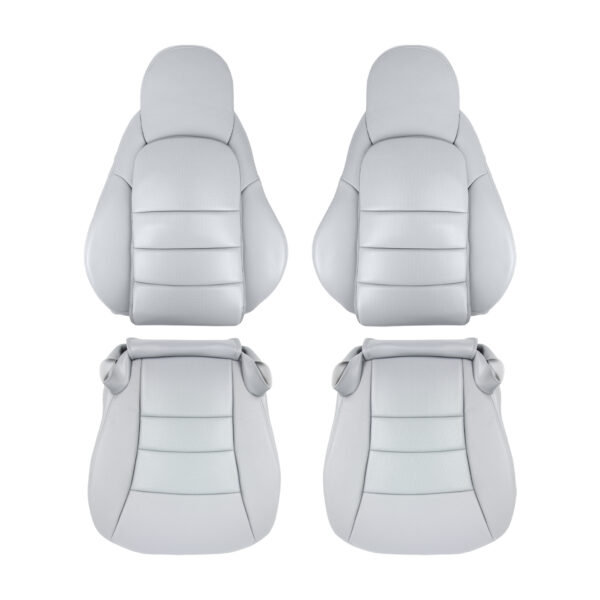 chevrolet-corvette-2005-2013-cuir perforé-titane-gris-conducteur-et-passager-top-and-bottom-oem-replacement-seat-cover Chevrolet Corvette 2005-2013 - Housse de siège de remplacement OEM