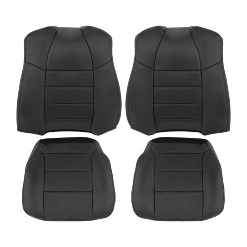 ford-f-350-2001-2007-cuir perforé-noir-couverture-de-siège-du-conducteur-et-du-passager-top-et-bottom-oem-remplacement-de-siège Ford F-350 2001-2007 - Housse de siège de remplacement OEM