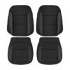 GMC Sierra 2020-2023 - Funda de tela en negro azabache para los asientos del conductor y el acompañante (parte superior e inferior) - Recambio original GMC Sierra 2020-2023 | Funda de asiento de recambio original (tela)