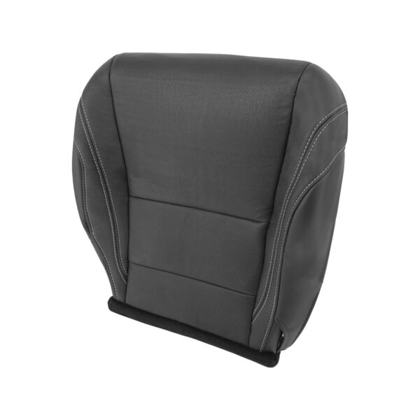 Honda Accord Coupé 2013-2017 - Funda de asiento de repuesto OEM para el asiento del conductor, parte inferior, en cuero perforado negro con costuras blancas - 2 Honda Accord Coupé 2013-2017 | Funda de asiento de recambio original