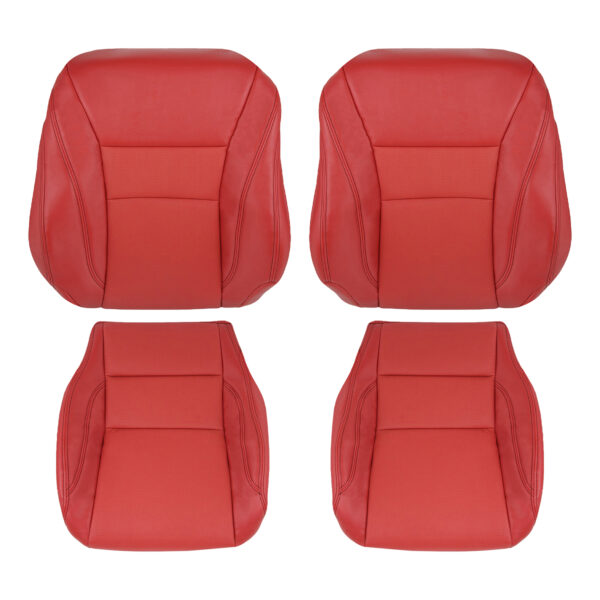 Honda Accord Coupé 2013-2017: fundas de asiento de repuesto originales de cuero perforado rojo para los asientos del conductor y el acompañante (parte superior e inferior) Honda Accord Coupé 2013-2017 | Funda de asiento de recambio original