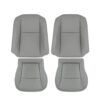 Funda de asiento de imitación de cuero perforado para Honda Pilot (2003-2004), color gris oliva, para los asientos delanteros del conductor y el acompañante (parte superior e inferior), recambio original Honda Pilot 2003-2005 | Funda de asiento de recambio OEM