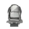 Funda de asiento de recambio OEM para Honda Pilot (2003-2004), de cuero sintético perforado, color gris oliva, para el asiento delantero del conductor o del pasajero, vista del reverso, parte inferior Honda Pilot 2003-2005 | Funda de asiento de recambio OEM
