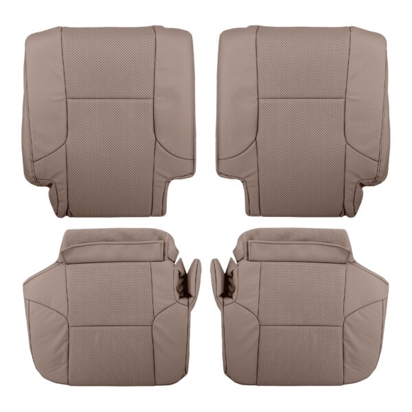 lexus-gx460-leatherette-perforated-2010-2023-sepia-second-row-driver-and-passenger-top-and-bottom-side-oem-replacement-seat-cover Lexus GX460 2010-2023 (Rear) | OEM-Replacement Seat Cover